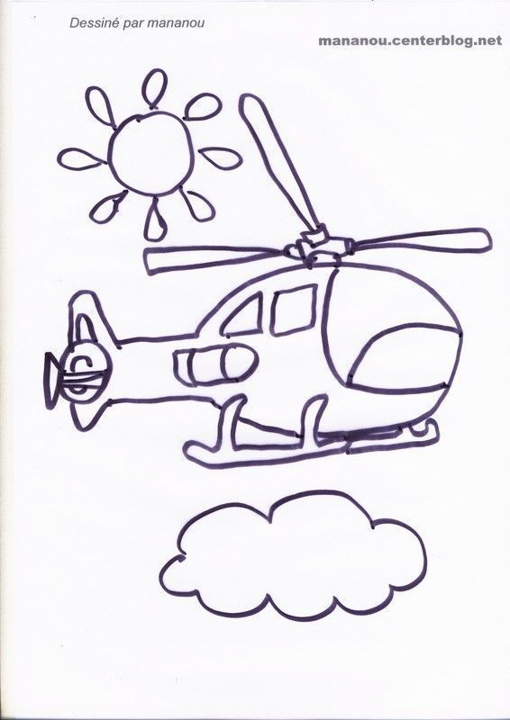 111 coloriage helicoptere